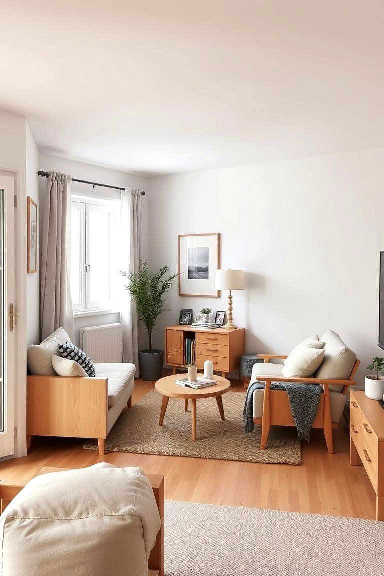 Maintain a Consistent Style and Theme - 24 Small Living Room Ideas
