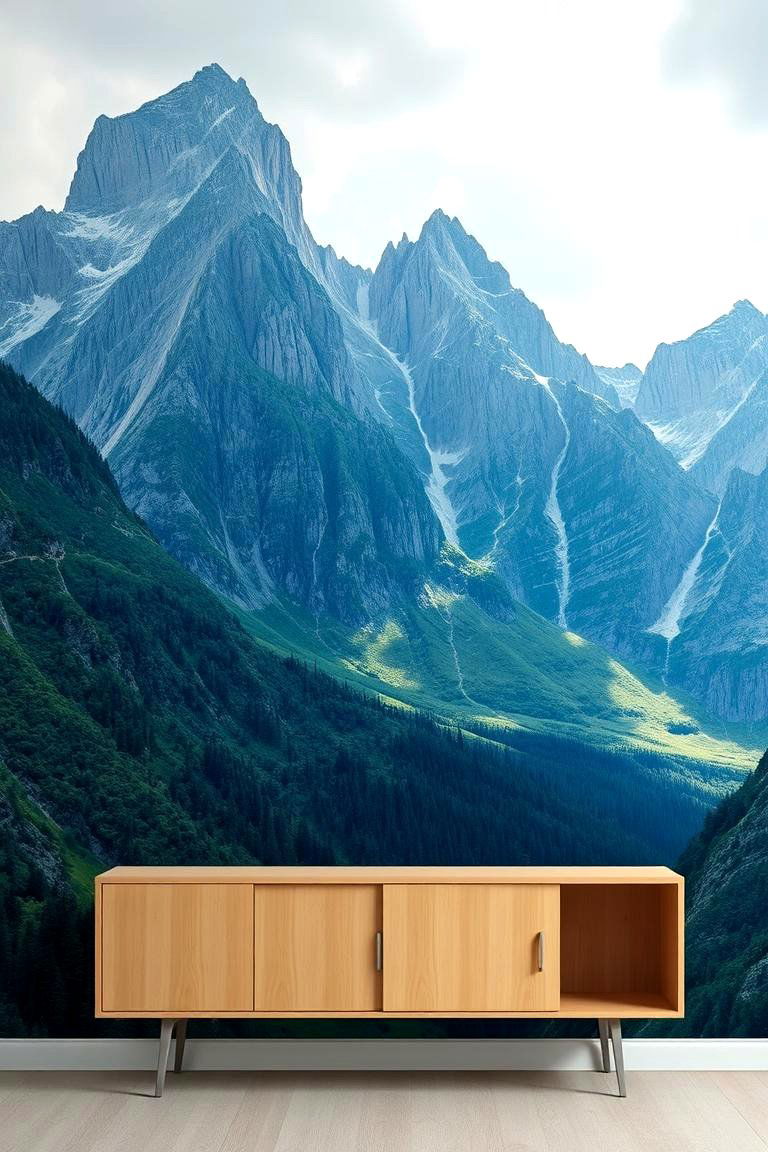 Majestic Mountain Mural - 24 Garden Mural Ideas