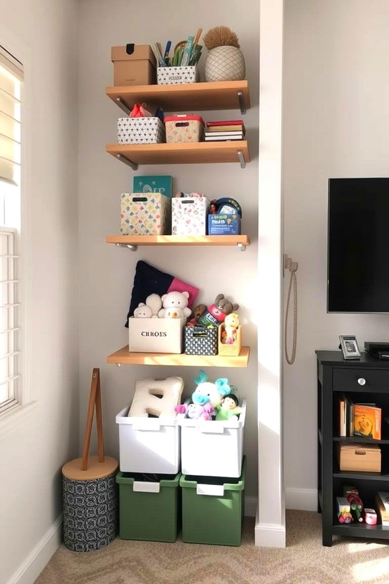 Make Use of Vertical Space - 24 Kids Room Ideas
