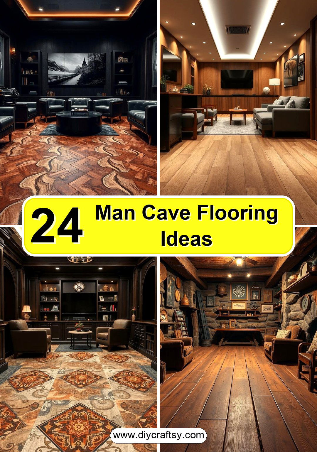 Man Cave Flooring Ideas