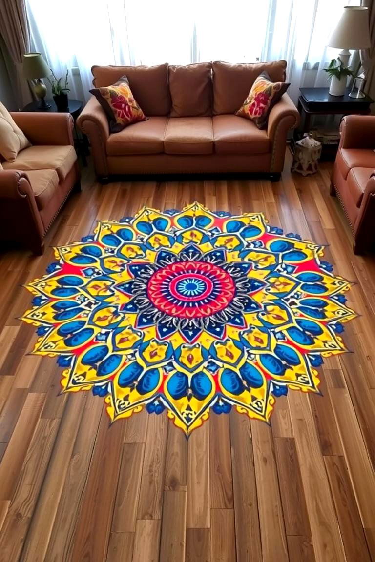 Mandala Magic - 24 Painted Floor Ideas