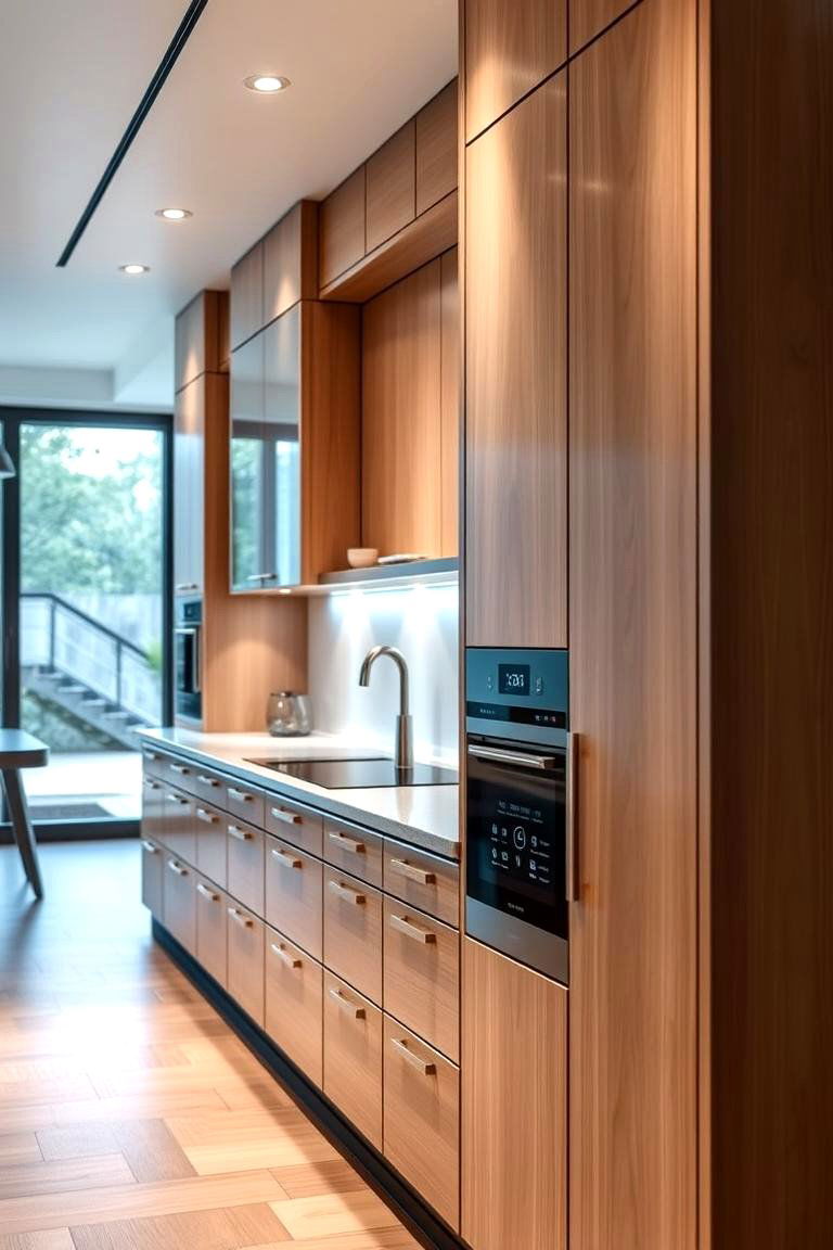 Maple Cabinets with Smart Features - 24 Maple Kitchen Cabinets Ideas