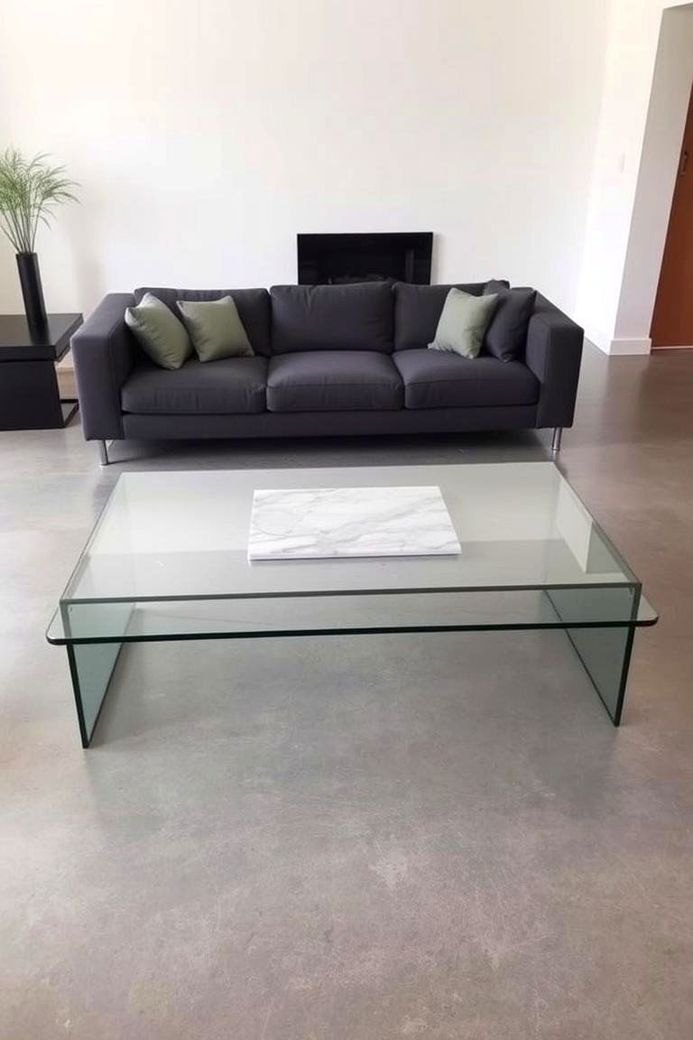 Marble Accents in Specific Zones - 24 Marble Floor Living Room Ideas