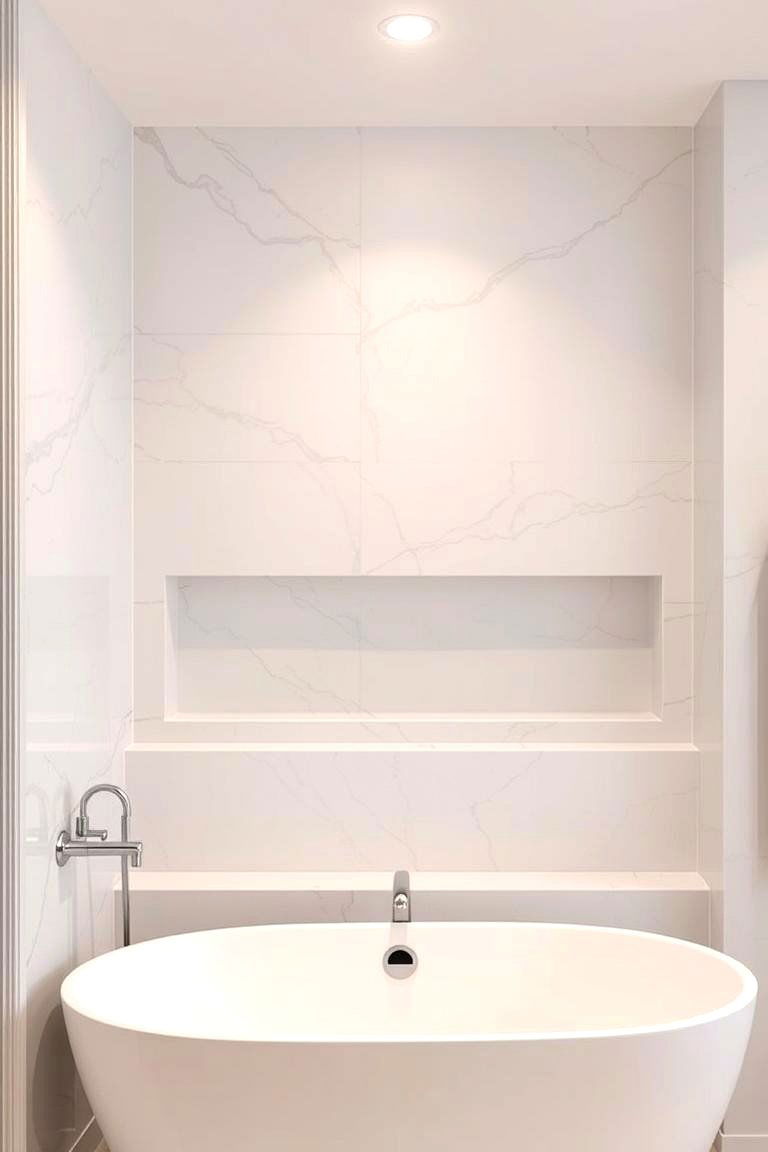 Marble Bathtub Surround - 24 Marble Bathroom Ideas