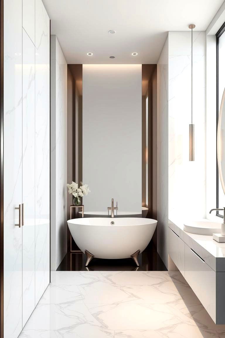 Marble Flooring - 24 Bathroom Flooring Ideas