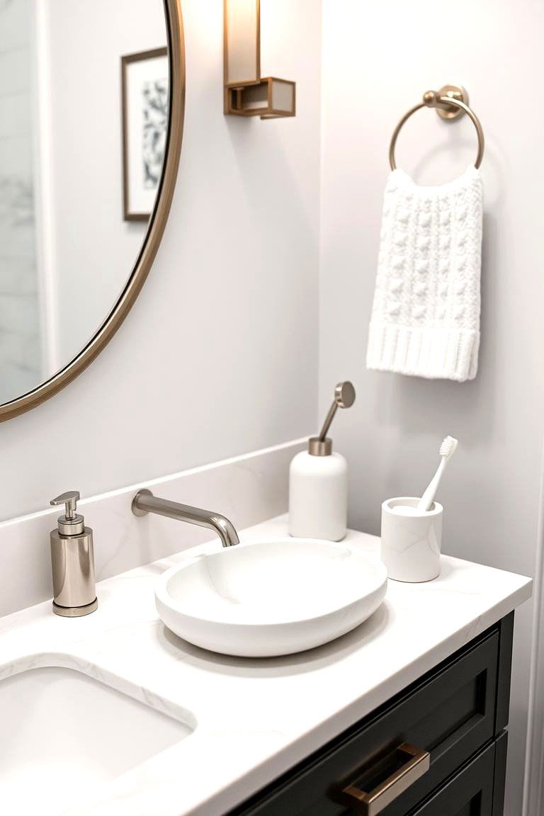Marble Soap Dish and Accessories - 24 Marble Bathroom Ideas