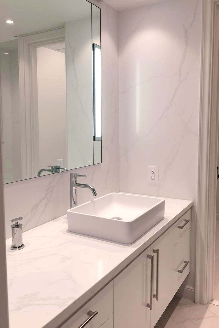 Marble Vanity Countertop - 24 Marble Bathroom Ideas