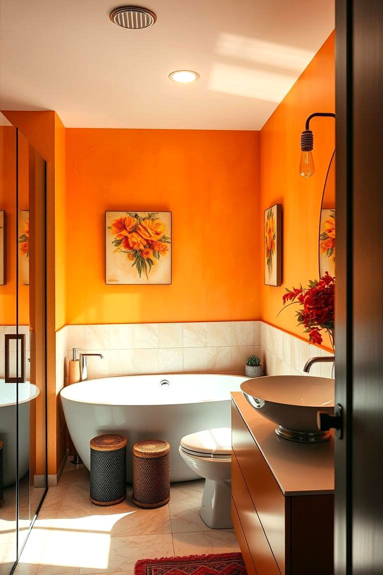Marigold Mood - 24 Colorful Bathroom Ideas