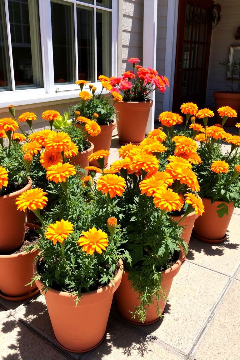 Marigolds Sunny Disposition - 24 Patio Plants