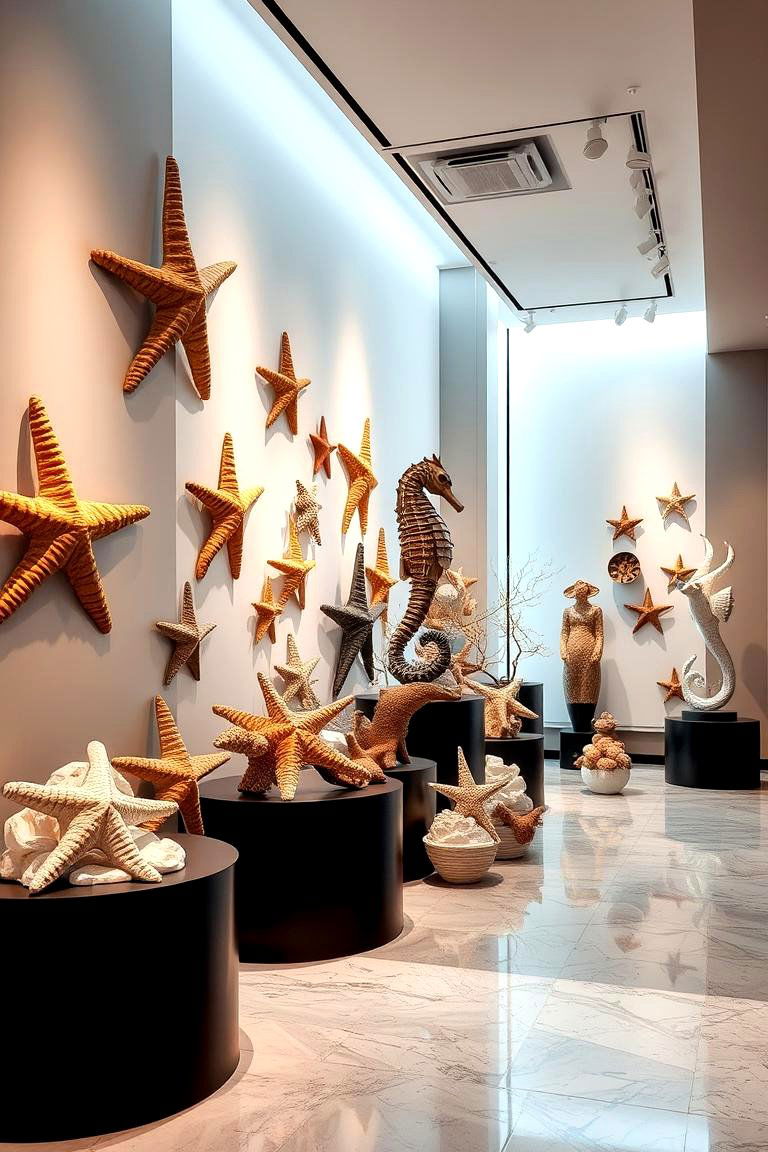 Marine Life Sculptures - 24 Underwater Mermaid Bedroom Ideas