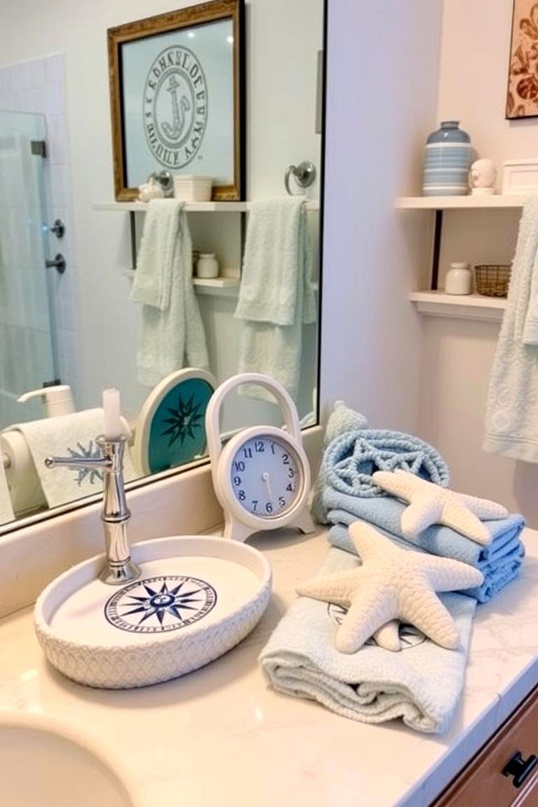 Maritime Accessories for Added Personality - 24 Nautical Bathroom Ideas