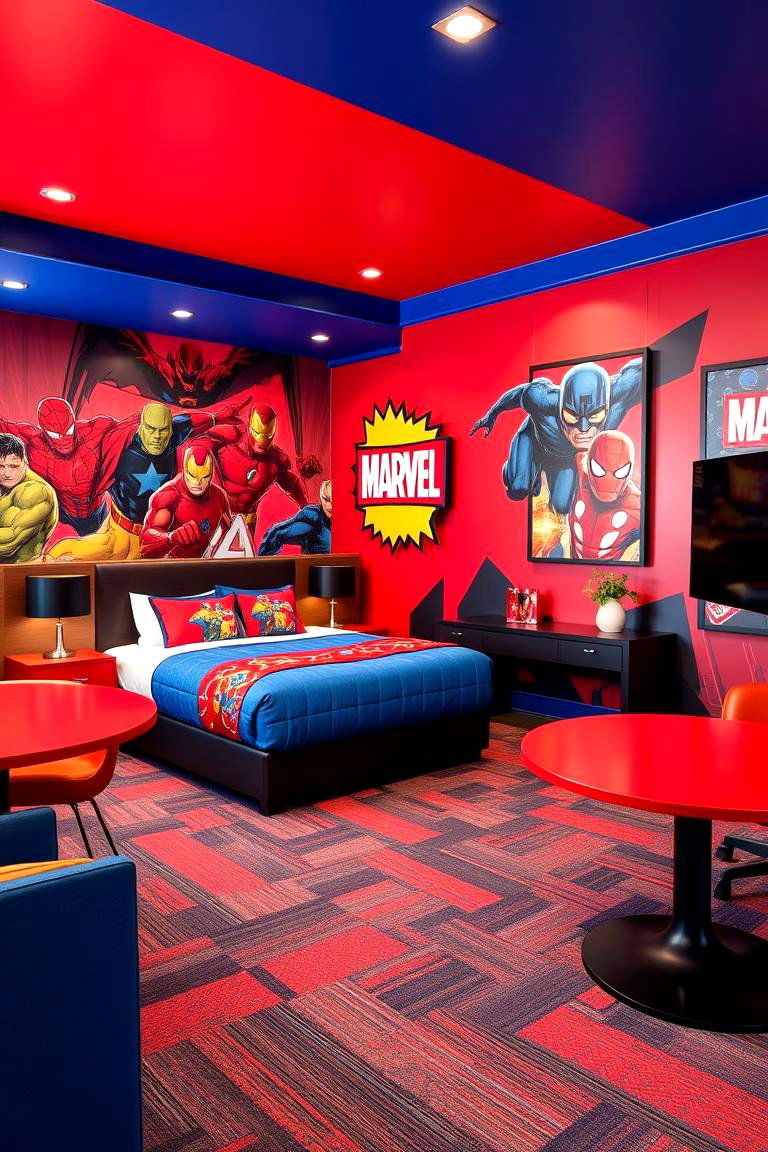 Marvel Superhero Den - 24 Disney Bedroom Ideas