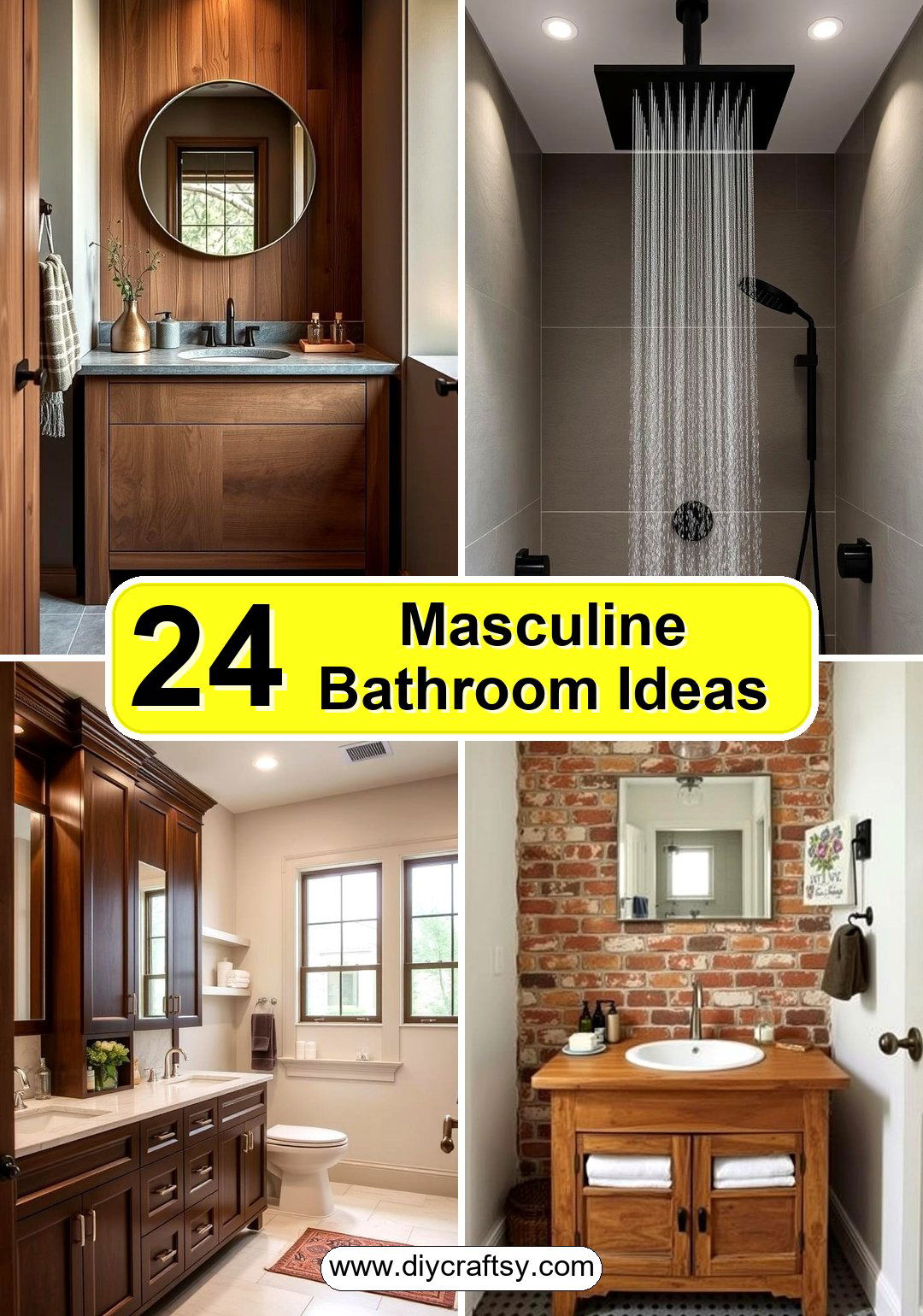 Masculine Bathroom Ideas