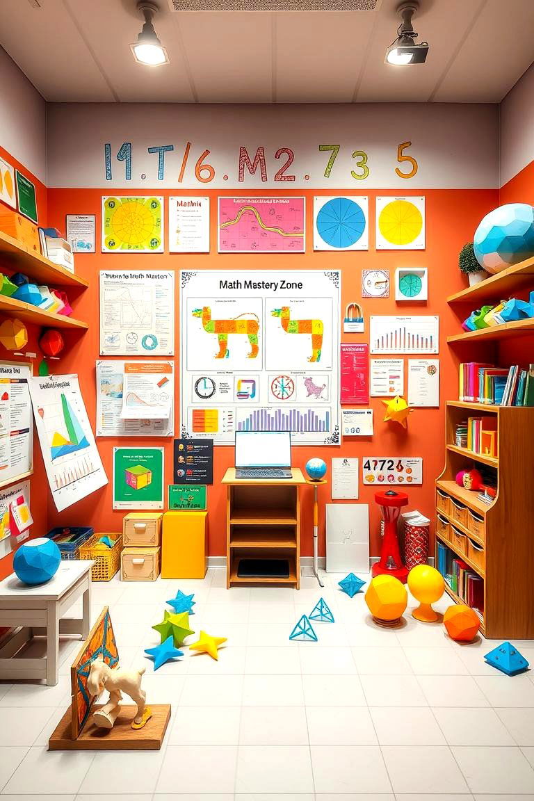 Math Mastery Zone - 24 Homeschool Room Ideas