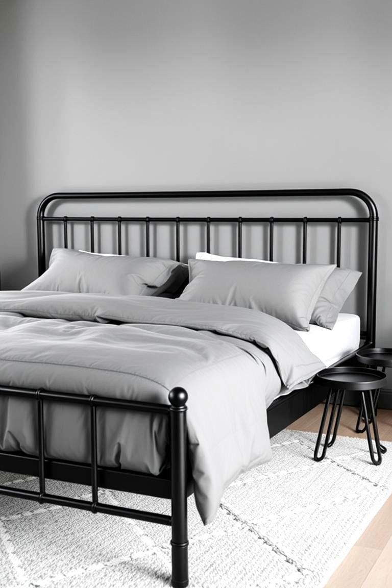 Matte Black Bed Frame - 24 Matte Black Bedroom Ideas
