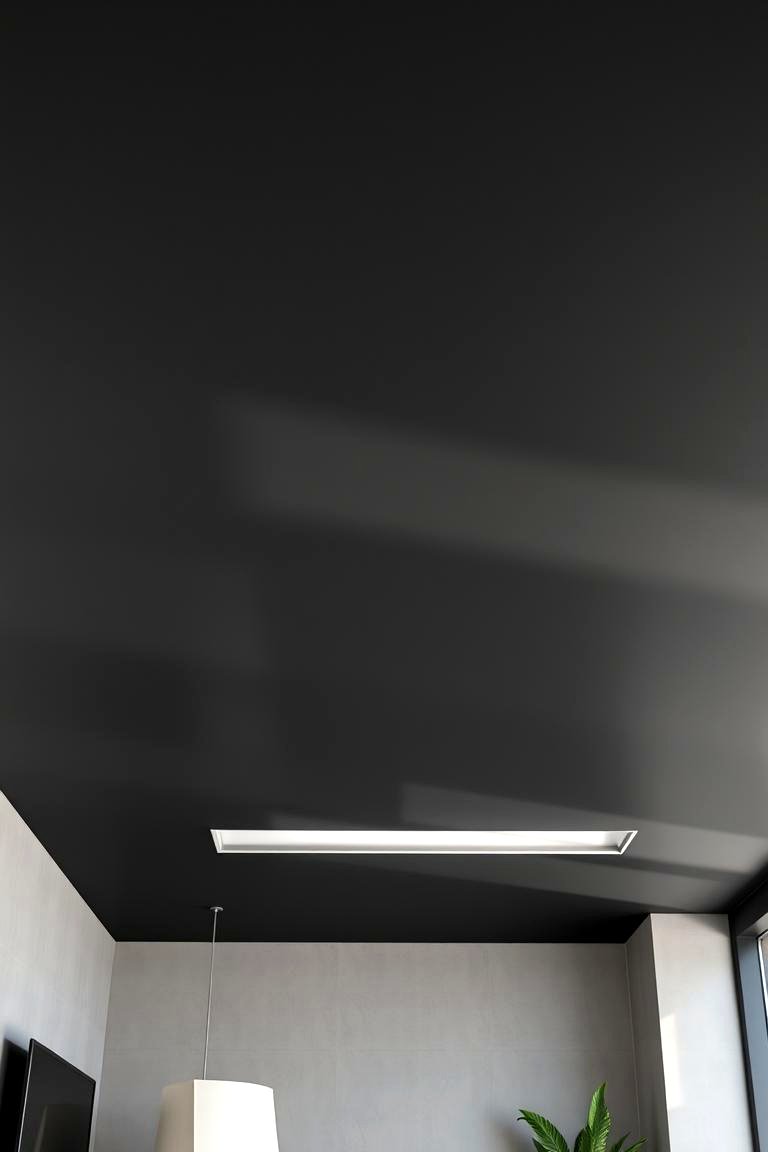 Matte Black Ceiling Paint - 24 Black Ceiling Design Ideas