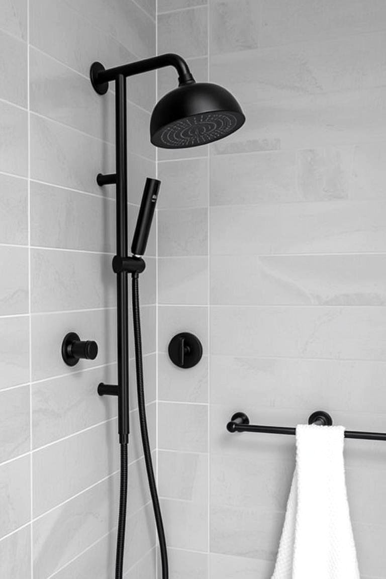 Matte Black Fixtures - 24 Modern Bathroom Decor Ideas