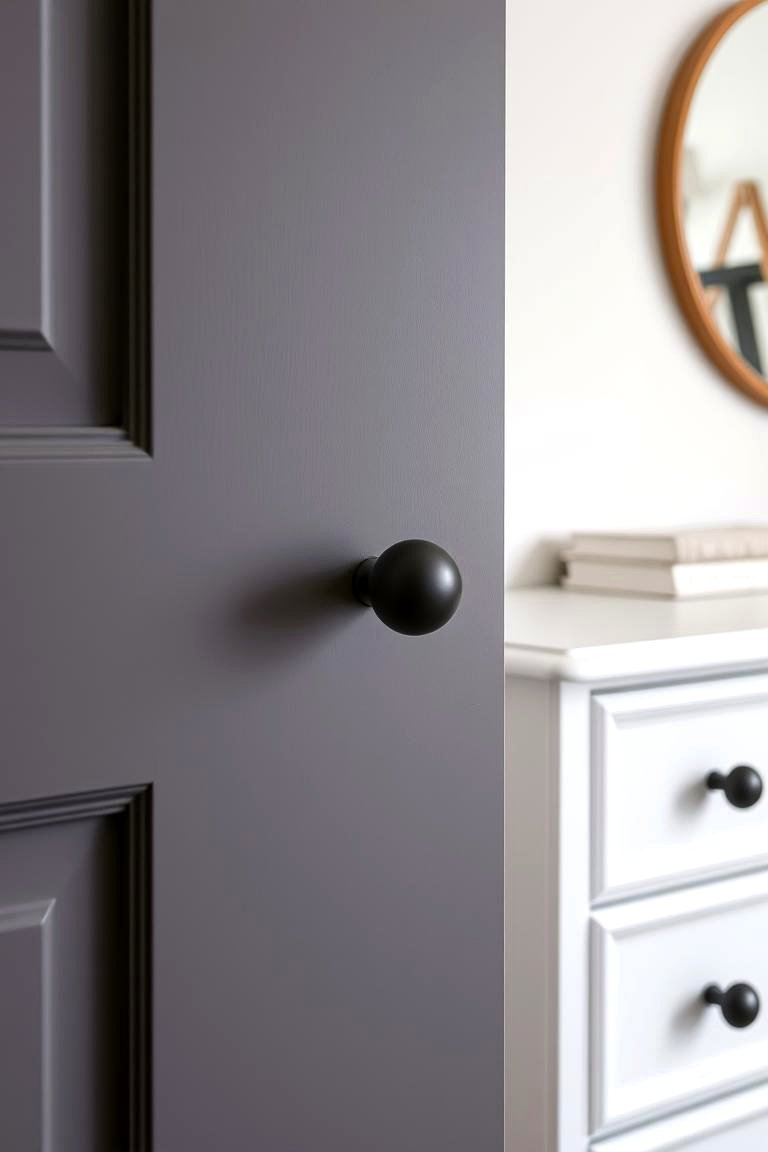 Matte Black Hardware - 24 Matte Black Bedroom Ideas