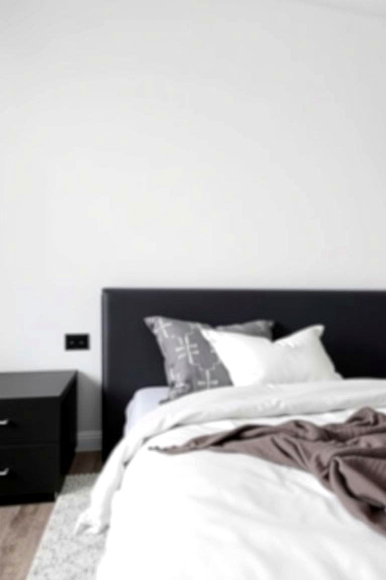 Matte Black Nightstands - 24 Matte Black Bedroom Ideas