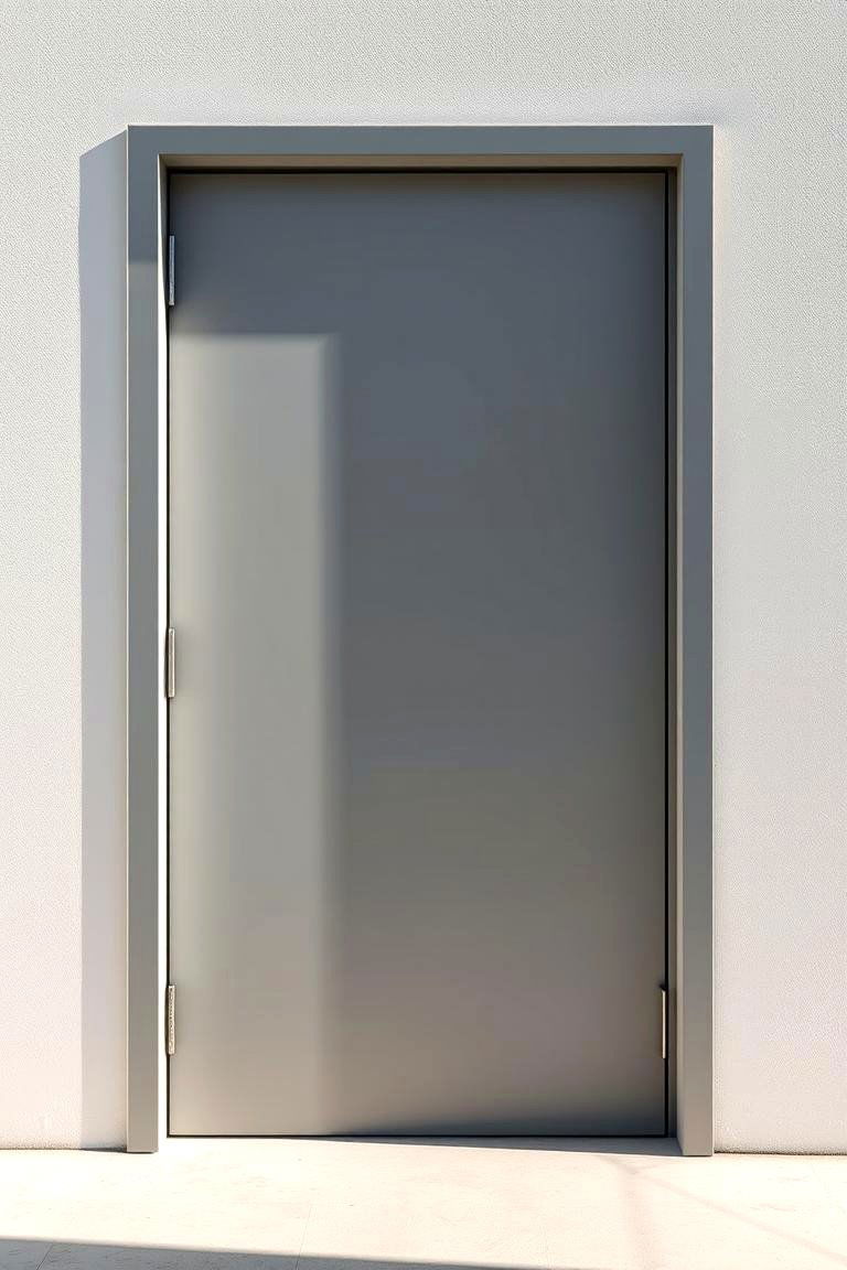 Matte Finish Grey Elegance - 24 Grey Front Door Ideas
