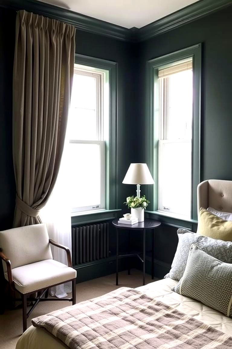 Matte Finish for Sophistication - 24 Dark Green Accent Wall Ideas
