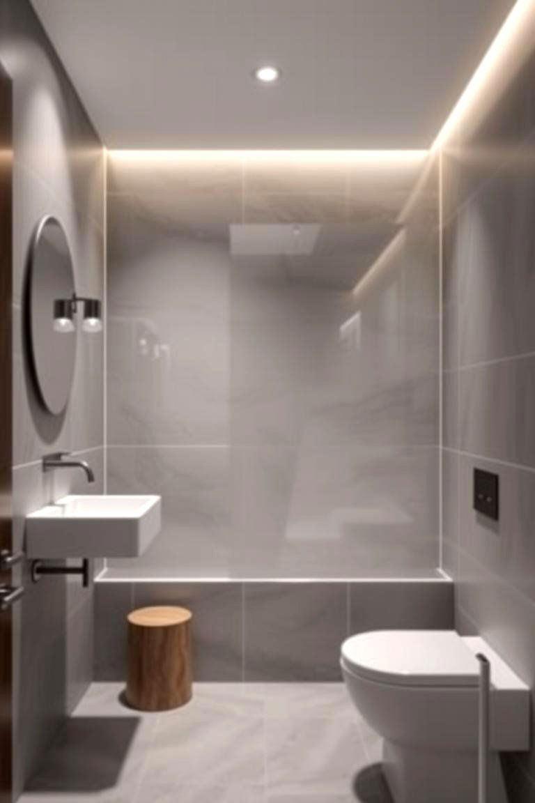 Matte Grey Tiles for a Subdued Elegant Look - 24 Grey Tile Bathroom Ideas