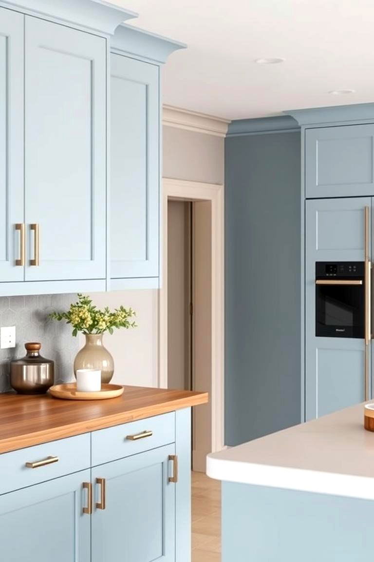 Matte Light Blue Cabinets - 24 Light Blue Kitchen Cabinets Ideas