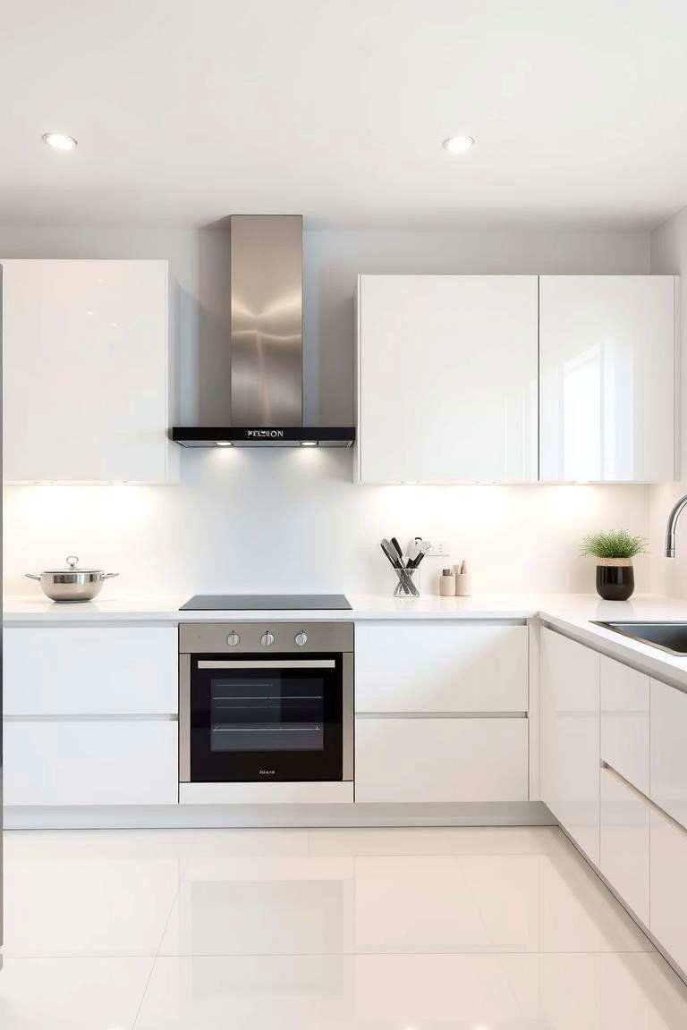 Matte White Gloss - 24 White Kitchen Backsplash Ideas