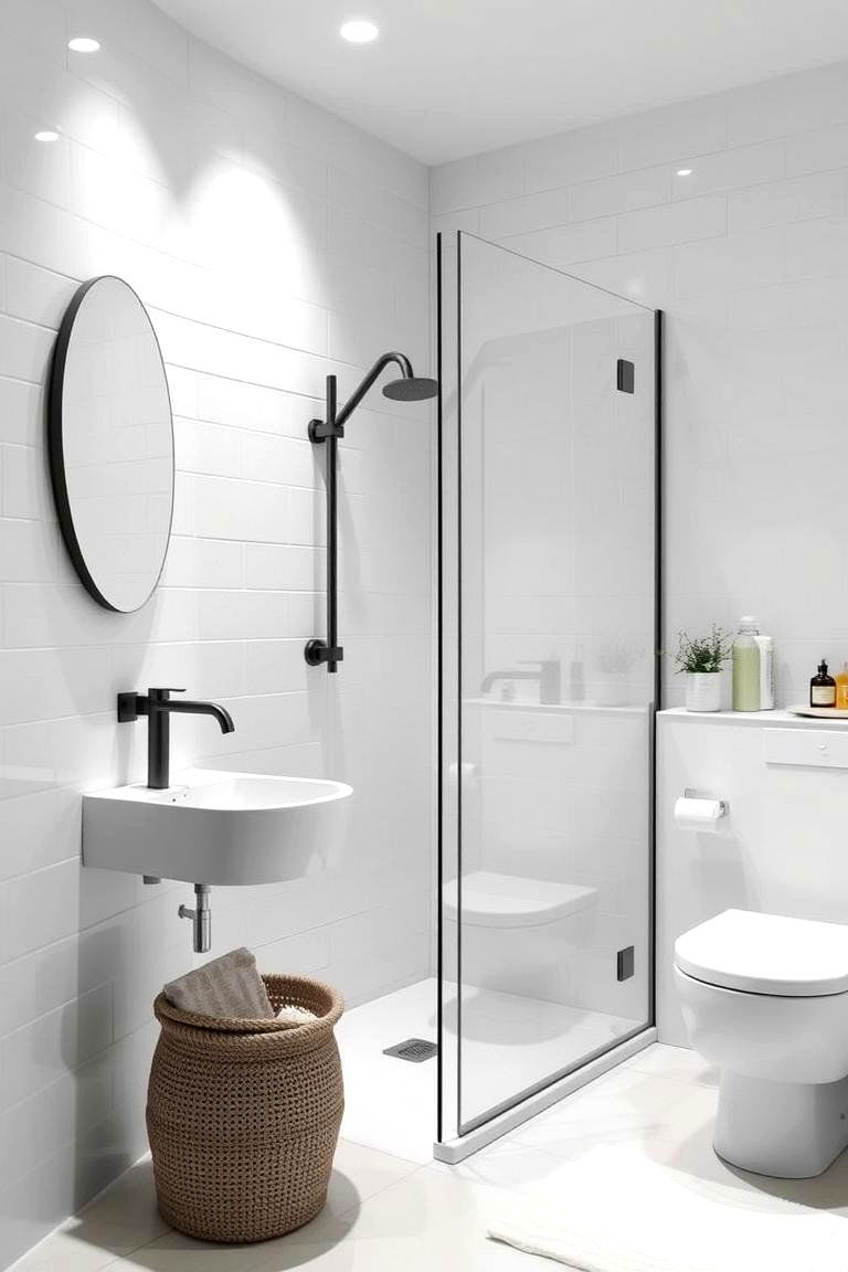 Matte White Tiles for a Soft and Modern Feel - 24 White Tile Bathroom Ideas