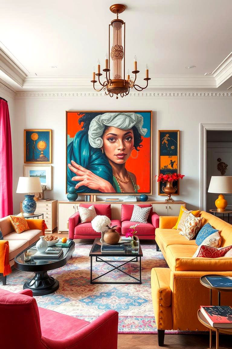 Maximalist Design - 24 Eclectic Living Room Ideas