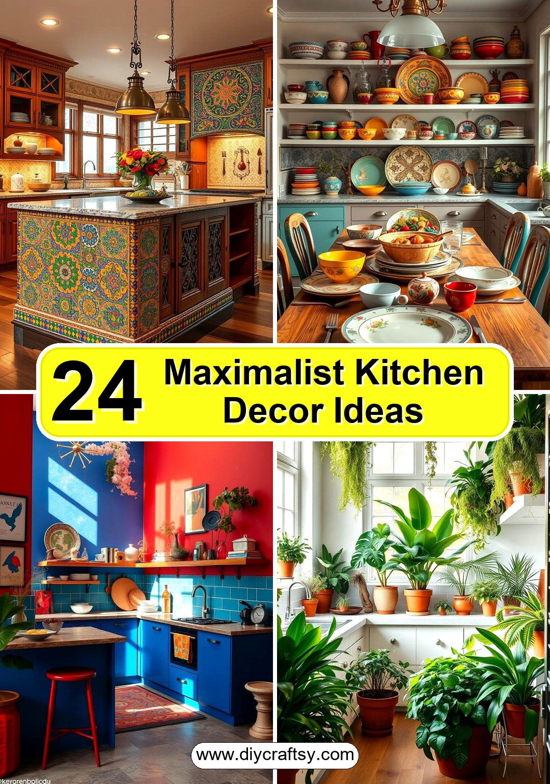 Maximalist Kitchen Decor Ideas