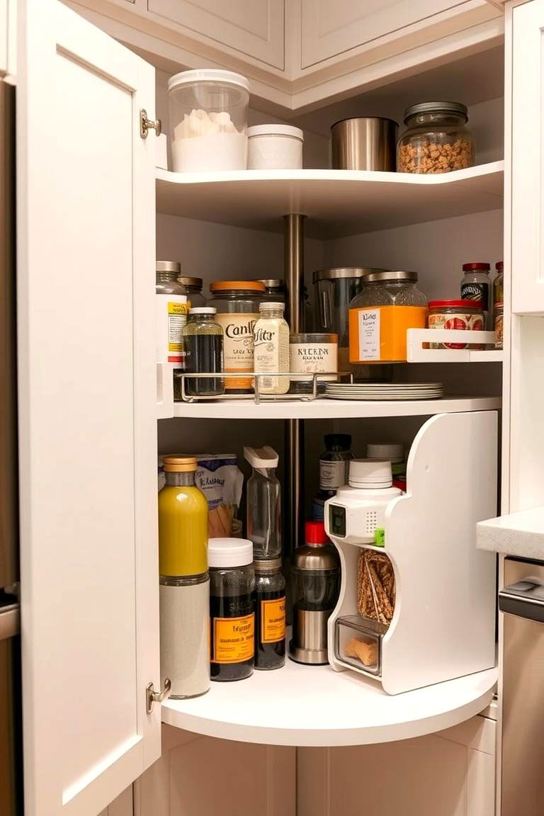 Maximize Corner Cabinet Space - 24 Small Galley Kitchen Ideas on a Budget