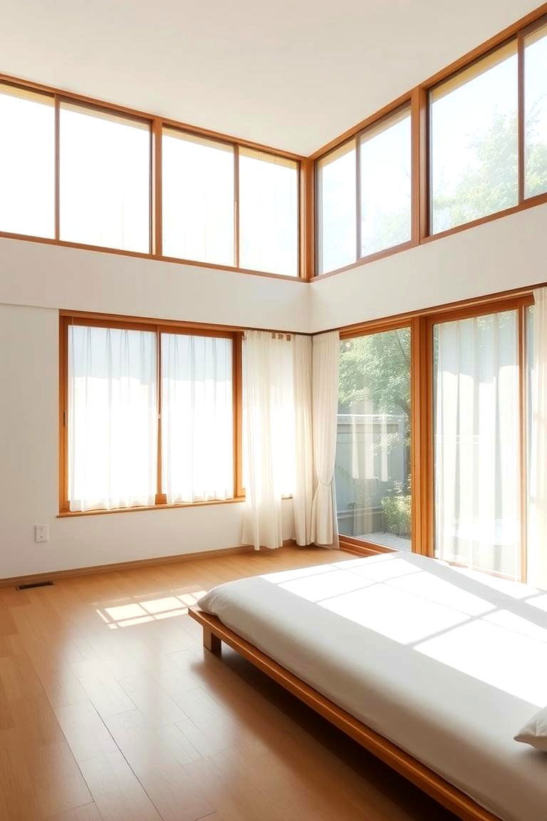 Maximize Natural Light While Maintaining Privacy - 24 Japanese Bedroom Design Ideas