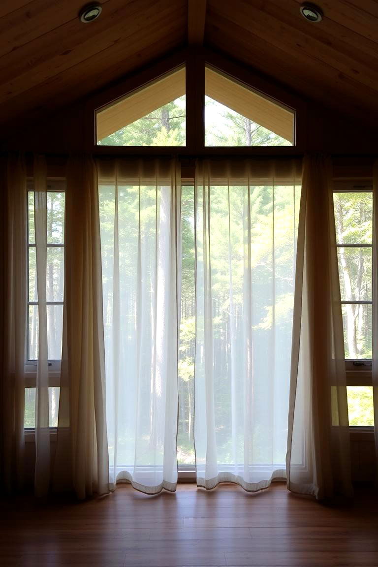 Maximize Natural Light with Large Windows - 24 One Room Cabin Interior Design Ideas