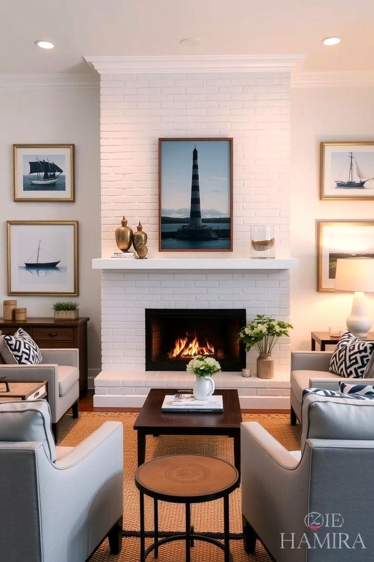 Maximize Natural Light with Large Windows - 24 Hamptons Living Room Ideas