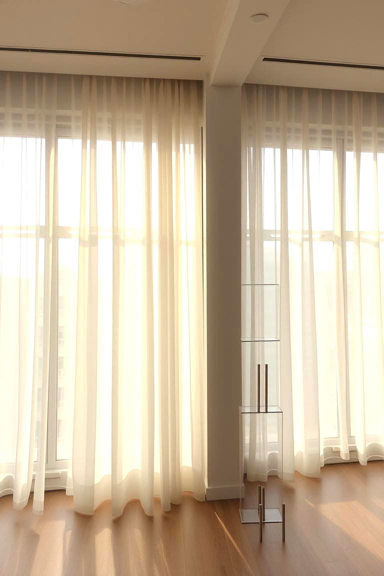 Maximize Natural Light with Sheer Curtains - 24 Awkward Living Room Layout Ideas