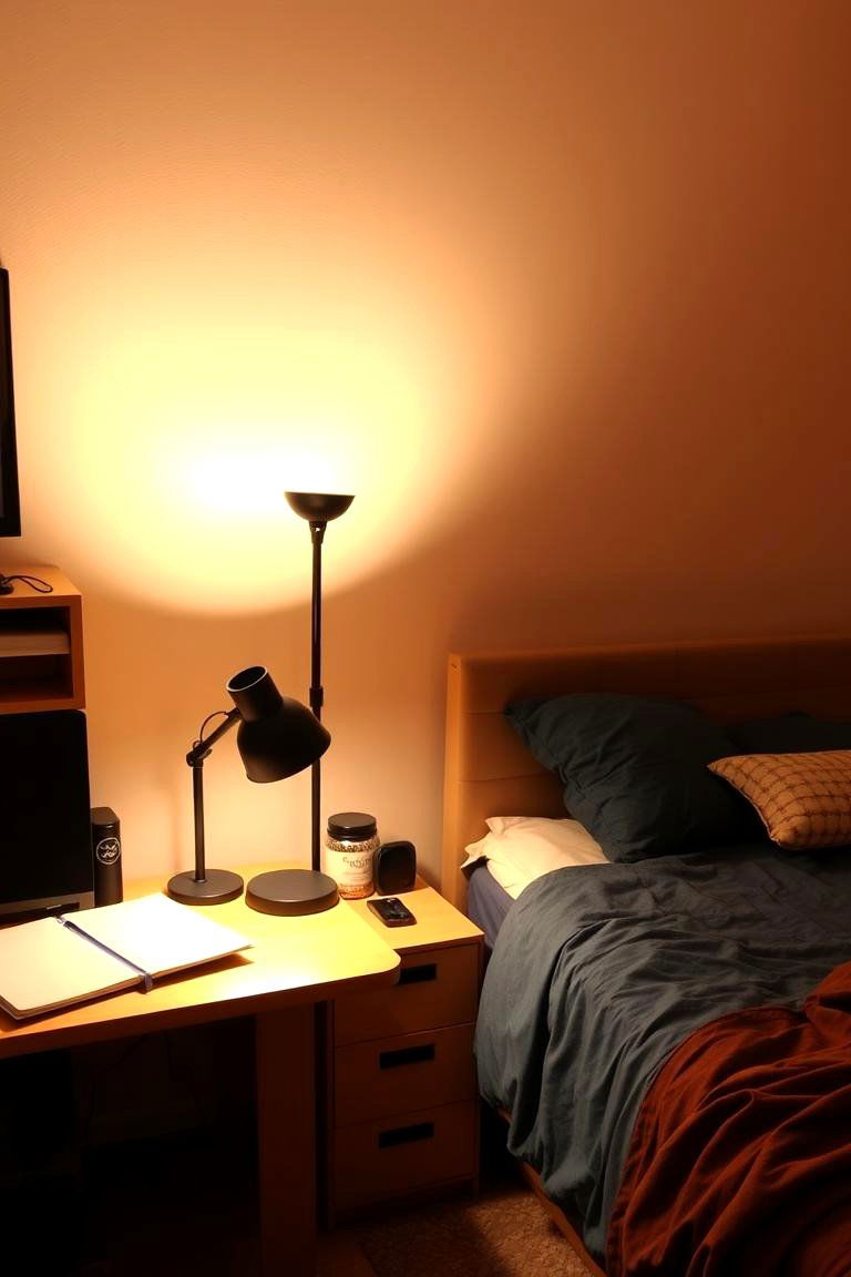 Maximize Natural and Artificial Light - 24 Minimalist Dorm Room Ideas