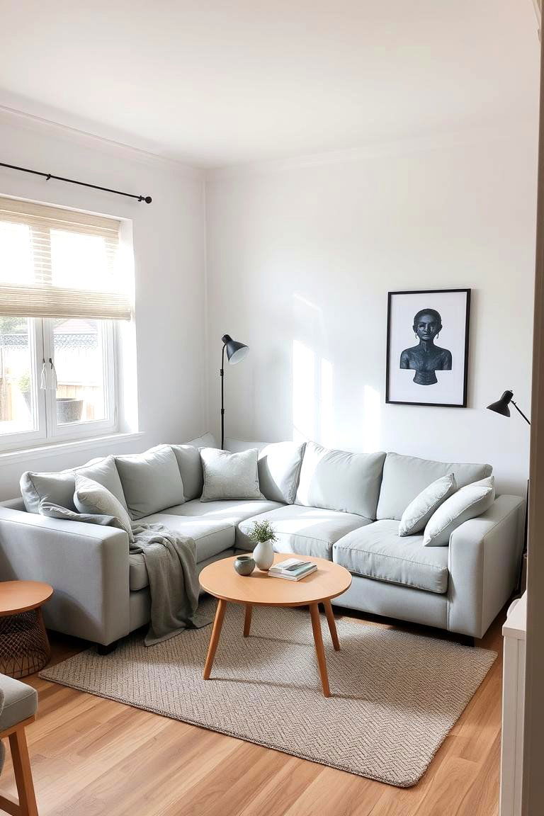 Maximize Seating with a Corner Sofa - 24 Small Living Room Ideas