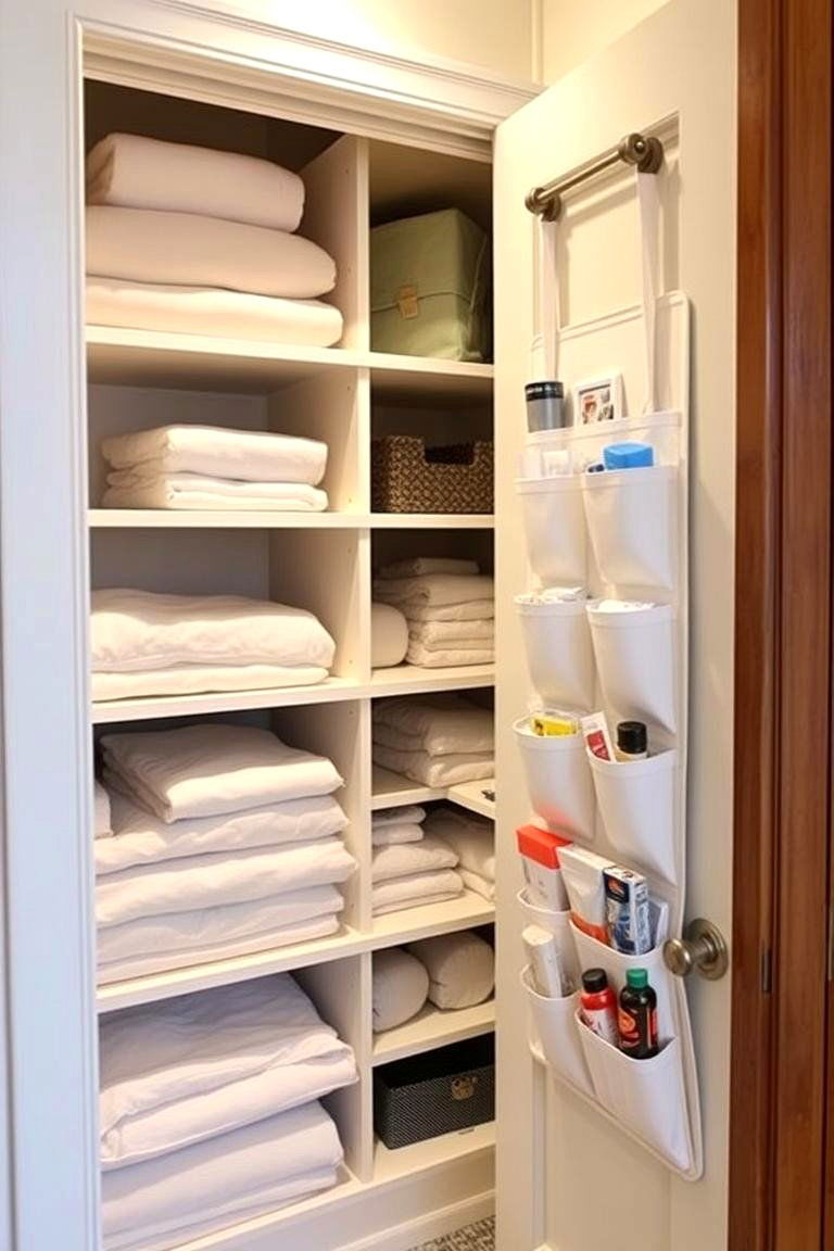 Maximize Vertical Space - 24 Linen Closet Organization Ideas