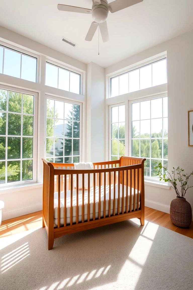 Maximize the Use of Natural Light - 24 Green Nursery Ideas