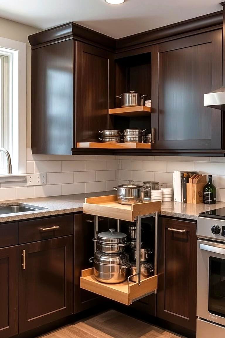 Maximizing Corner Space with Smart Storage - 24 l shaped kitchen ideas