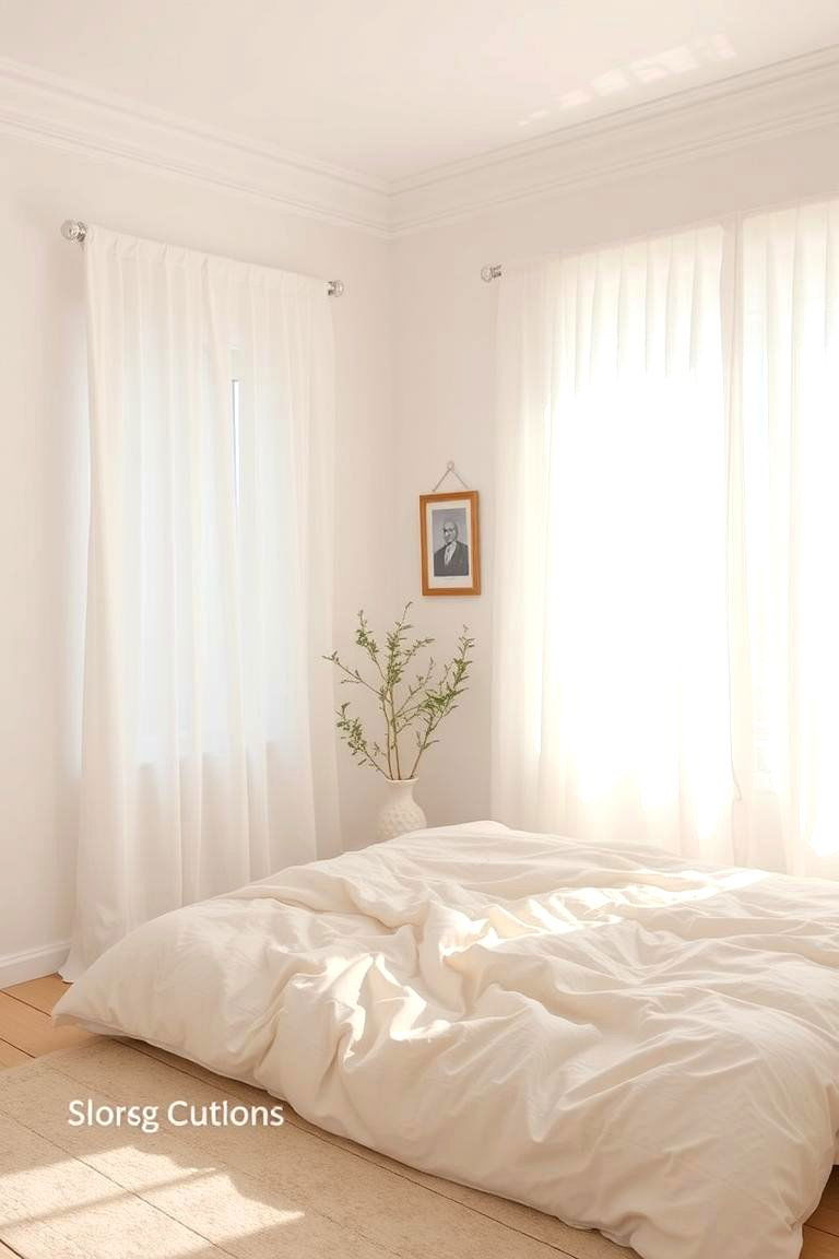 Maximizing Natural Light - 24 White and Cream Bedroom Ideas