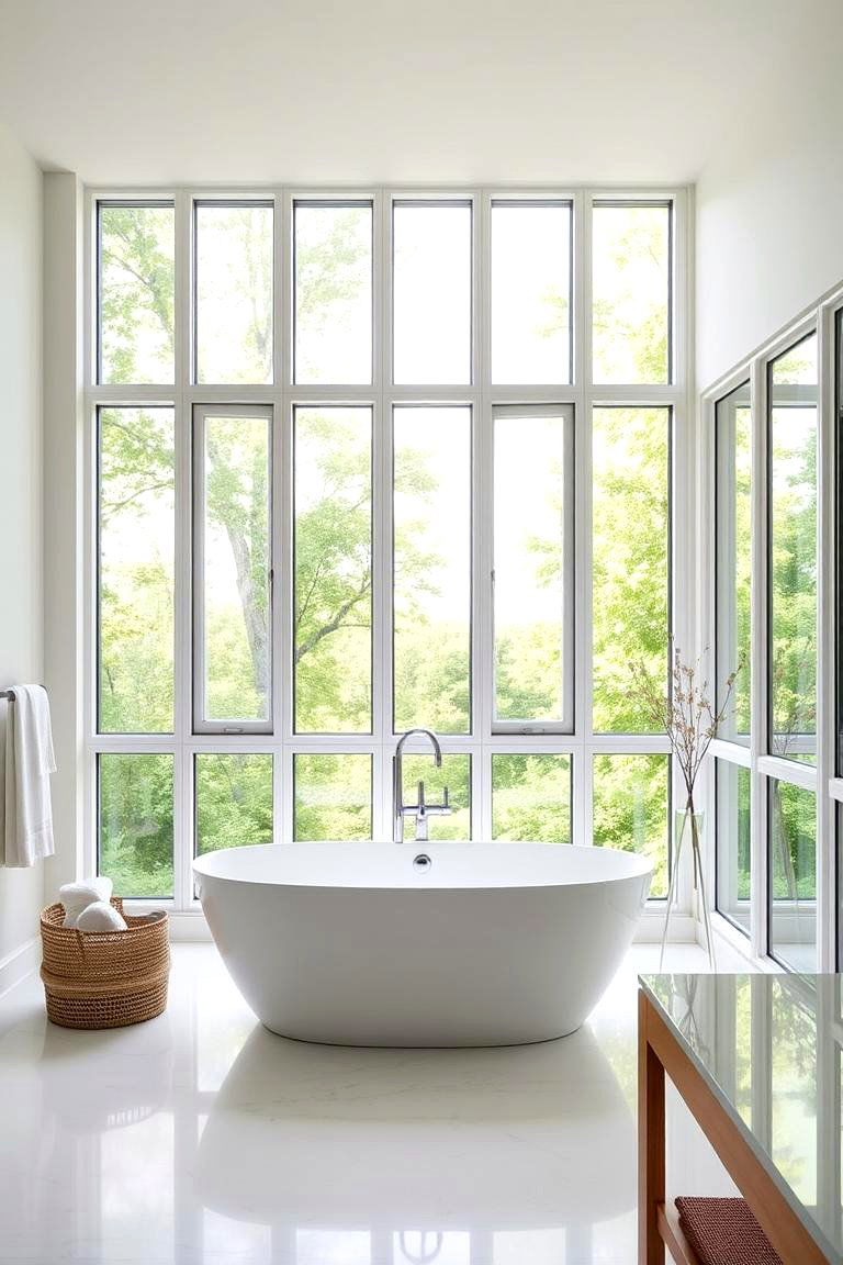 Maximizing Natural Light - 24 Neutral Bathroom Ideas