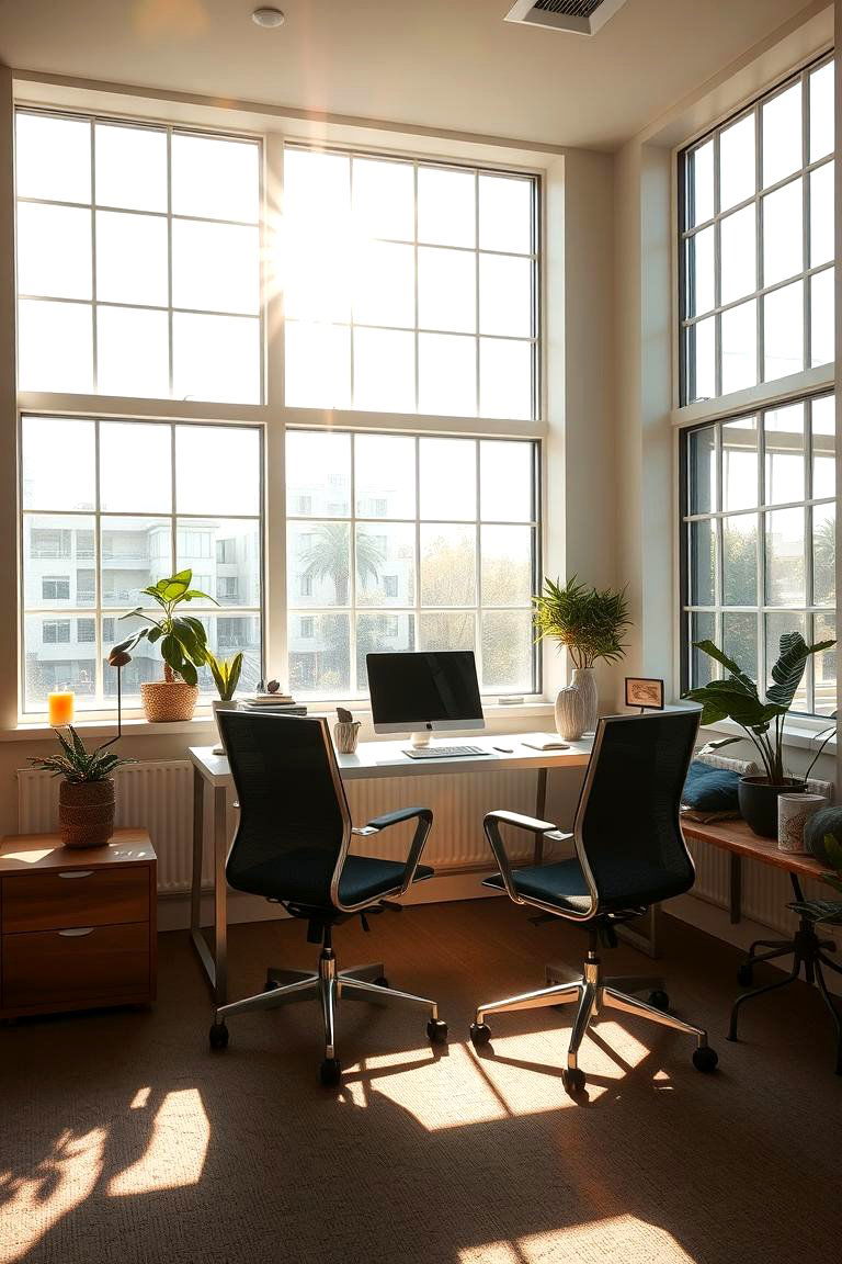 Maximizing Natural Light - 24 Small Home Office Ideas