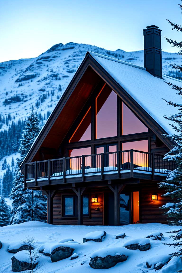 Maximizing Natural Light - 24 a Frame House With Balcony