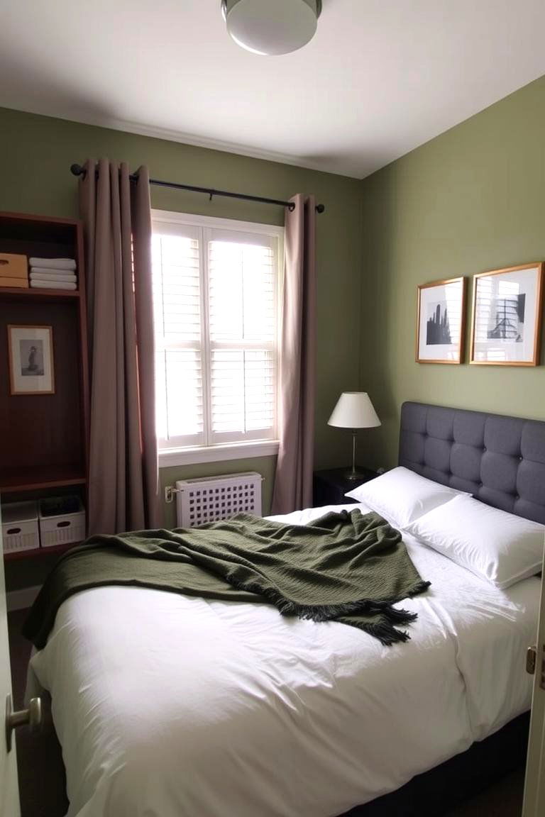 Maximizing Style in a Small Olive Green Bedroom - 24 Olive Green Bedroom Ideas