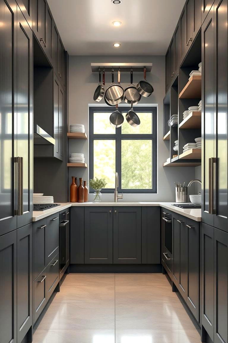 Maximizing Vertical Storage - 24 Galley Kitchen Ideas