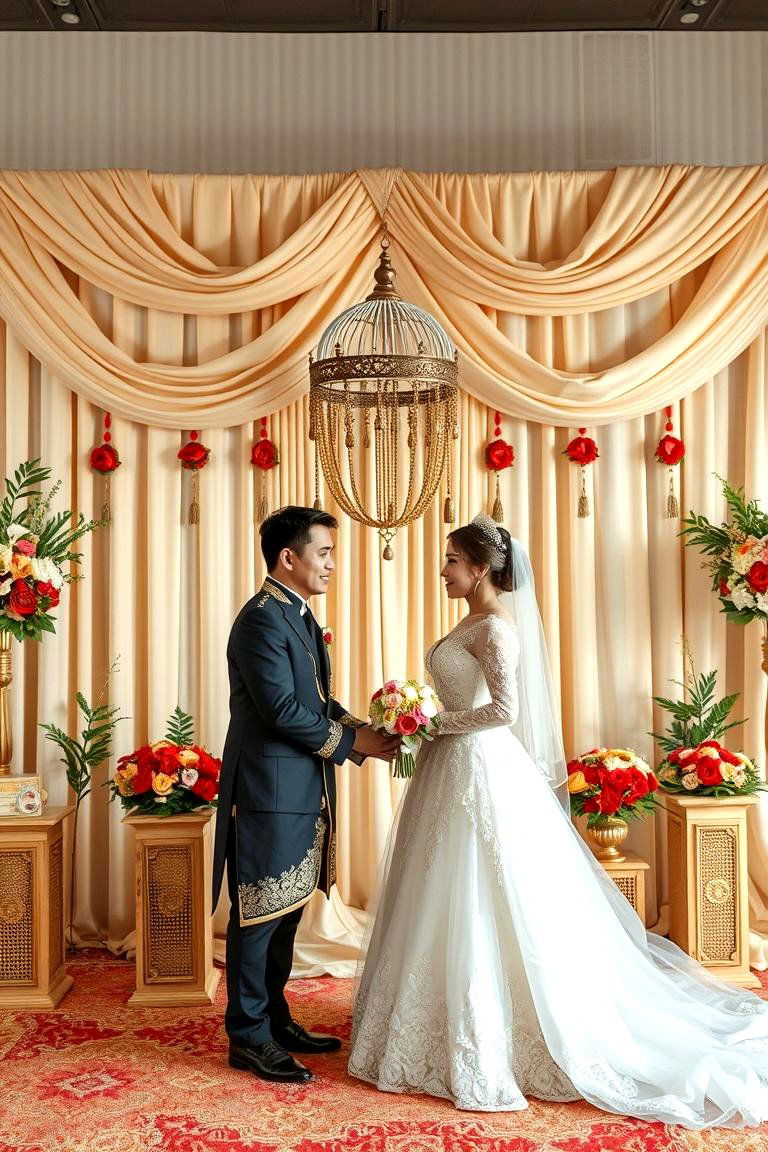 Meaningful Cultural Elements - 24 Wedding Backdrop Ideas