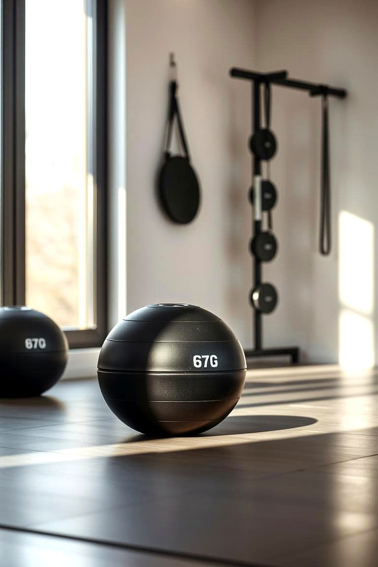 Medicine Ball - 24 Small Home Gym Ideas