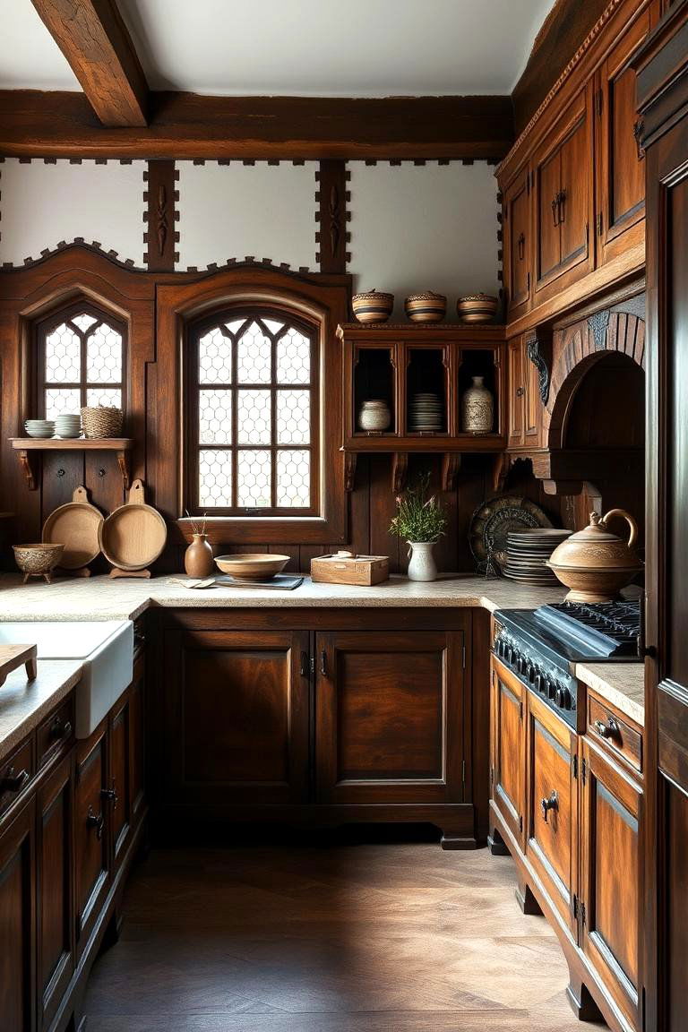 Medieval Inspired Storage - 24 Tudor Kitchen Ideas